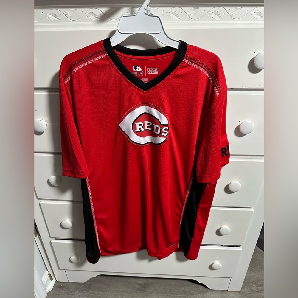 Cincinnati Reds Mens Short Sleeve Red TX3 cool VOTTO 19 Size XLarge